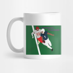 Players while playing American football Mug